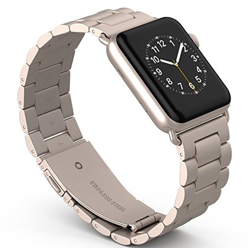 Ersatzarmband für Apple Watch Armband alle Modelle, Edelstahl mit Metallschließe, Texture-Serie/Ultra-dünne Serie - 3