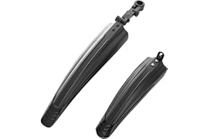 JTMKYO Juego de 2 guardabarros para bicicleta de montaña, color negro