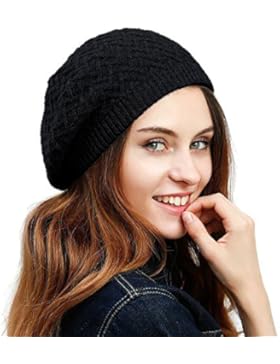 Juli Schaf Damen Lady Strick Beret Hat Merino Wolle geflochtenen Hat Baskenmütze für Winter Herbst Farbe