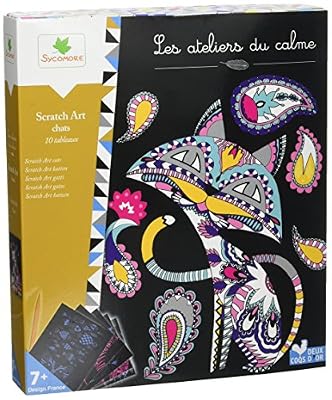 Les Ateliers du calme - CREH504 - Loisirs Créatifs - Tableaux Scratch Art - Lovely Box
