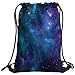 Produktbild Violetpos Mode Brauch Unisex Turnbeutel Rucksack Sportbeutel Gym Bag Galaxy Galaxie Space Blau