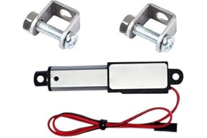 HOVEELUTY Micro Linear Actuator Waterproof Electric 12v 90n Stroke Length 50mm Speed 9.5mm/s with Mounting Brackets