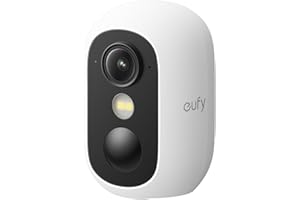 eufy Security eufyCam C35, Wireless Security Camera, Outdoor and Indoor, Magnetic Mount, Colour Night Vision, Subscription-Free On-Device Storage, IP67, Supports Solar Panel, White