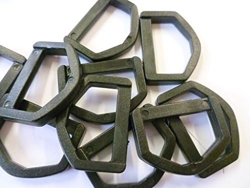 D RINGS BLACK Plastic 38 mm 1.5 Inch Wide for Webbing QTY 20 50 100 500 1000-Pack of 20