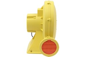 DGJMuu Luftfläkt, 220 V, uppblåsbar hoppborg, fläkt 950 W (1,25 HP), kontinuerlig fläkt för hoppborg, högtrycksfläkt, radialfläkt