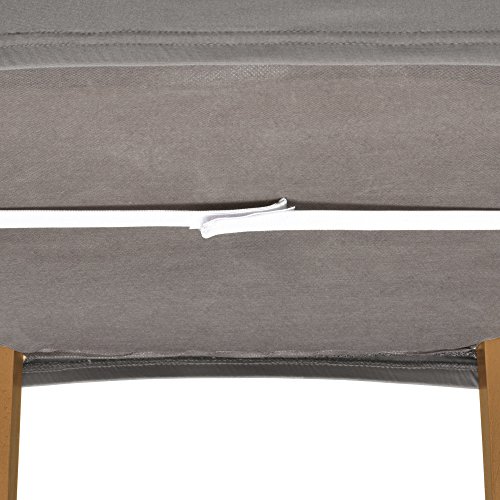 Beautissu® Stuhlhusse Mia – 45×45 cm Stretch-Stuhlbezug – elegante, moderne Bi-Elastic Husse – ÖKO-TEX – anthrazit - 6