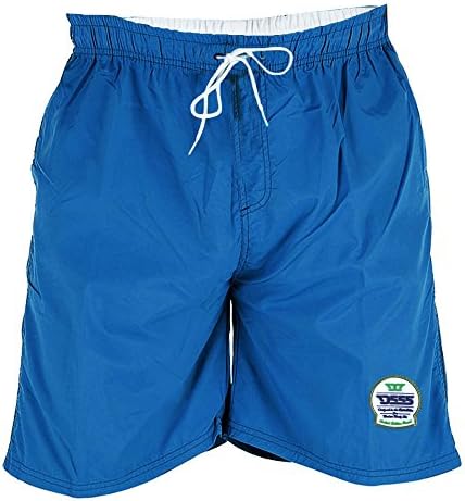 Duke D555 Men's Kingsize Big Tall Knee Length Beach Surf Holiday Swimming Shorts Trunks-Royal Blue-4XL