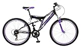 BOSS Women's Venom Womans Mountain Bike, Black & Purple, 26