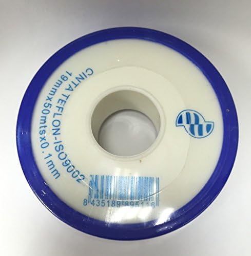 Teflon in Rolls&nbsp;&ndash;&nbsp;Teflon Tape Sealant&nbsp;- for&nbsp;Water, White&nbsp;-&nbsp;12mm x 12m x 0.075mm