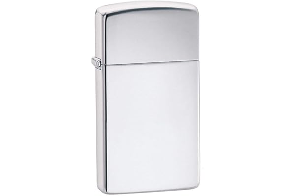 Zippo Briquet tempête – Design Fin en Chrome hautement Poli, Modèle de Base – Rechargeable – Réutilisable – Design Coupe-Vent – Boîte Cadeau – Fabriqué aux États-Unis