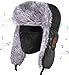 Produktbild HANPURE Fliegermützen, Wintermütze mit Ohrenklappen, Mütze mit Musik, Fellmütze mit Bluetooth Kopfhörer für Outdoor Sport, Skifahren, Laufen, Skaten, Walking, Geschenk zu Weihnachten