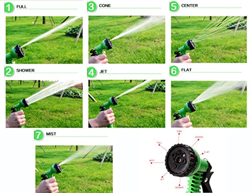 super-bab Flexibler Gartenschlauch Home Garten Wasser Schlauch/Magic Flexibler Gartenschlauch Wasserschlauch mit Sprühpistole Roll-Bewässerung Teleskop Gummi Schlauch - 4