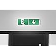 TAZZOR Notleuchte EXIT Schild - Nachleuchtend Mit Pfeil Für Fluchtwege