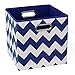 Modern Littles Chevron Folding Storage Bin (Bold Blue)