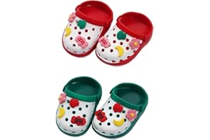 niannyyhouse Zapatos de peluche de 20 cm con agujero de muñeca de 5,5 cm de largo, pantuflas de muñeca de 8 pulgadas (A-2)