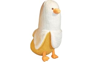 ANNCO Cute Banana Duck Plush Toy Funny Plushies Banana Duck Stuffed Animal,Banana Duck Plush Pillow,Funny Hugging Pillow Sleeping Cushion Soft Gifts for Boys Girls Birthday Christmas