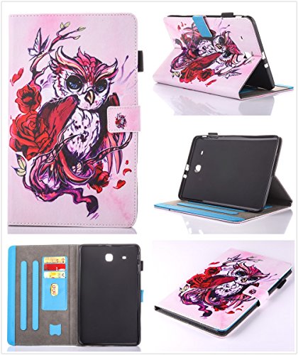 inShang T560 Cover für Samsung Galaxy TAB E 9.6 Inch T 560 Hülle mit PU Leder Skins Etui Schutzhülle Ständer Smart Case Cover, - 7