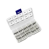 Diese Glasrohr Sicherungen sind für das Halten unterschiedlichen Amperewerte in einer durchsichtigen Kunststoffbox verpackt