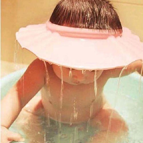 Susen Safe Shampoo Shower Bathing Protect Soft Cap Hat for Baby Children Kids (Pink) RS.233 (71.00% Off) - Amazon
