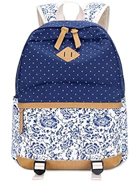 Mädchen Schulrucksack Teenager schultasche Damen Canvas Rucksack Outdoor Freizeit Daypacks Backpack Cityrucksack...