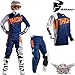 Produktbild MOTOCROSS COMBO JERSEY SHIRT HOSE NAVY ORANGE THOR PULSE OFFROAD CROSS QUAD ATV MX SX (Jersey Größe: L + Hosen Größe: 34)