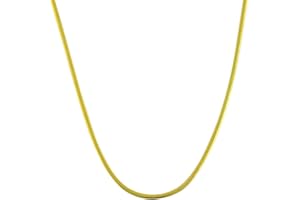 SA CHAINS 3mm 18K gold plated on solid sterling silver 925 Italian round SNAKE chain necklace chocker bracelet anklet lobster claw clasp