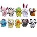 10 Pcs Finger Set Animal Puppet Set Toy children's Learn Play Story 10z