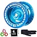 Price comparison product image YOSTAR Responsive Pro YoYo MAGIC YOYO K1-Plus Yoyo professional with Yoyo Bag/Sack + 3 Strings and Yo-Yo Glove Gift (Crystal Blue)