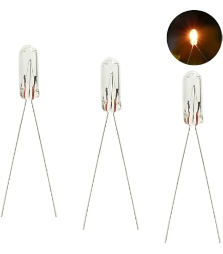 Microtivity 50-Pack Miniature Indicator Lamps – 3mm 7.5-12V, Bestol Bulbs