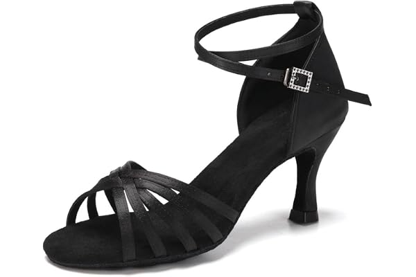 RUYBOZRY Chaussure de Danse Latine Femme Chaussure Danse Salsa de Salon,Modèle-802QB