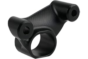 NICECNC Noir Tuyau D'échappement en Aluminium Support Anneau Fixe Support Compatible with KTM 790 Duke 2018 2019-2023,890 Duke 2020 2021 2022 2023,Aluminum Anodized