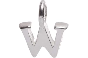 MARKYLIS Sterling Silver Italian 925 Small Cute Alphabet Initial Letter Pendant Jewellery Charm - A - Z - 8mm - Choose your letter for Women and Children A B C D E F G H I J K L M N O P Q R S T U V W X Y Z