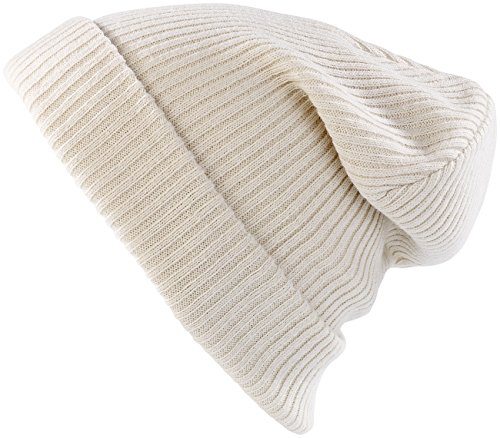 Preisvergleich Produktbild PEARL urban Mütze: Extrawarme Strickmütze, wollweiß (Strickmützen Beanie)