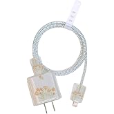 UYRVAPE Cute Flower Cable Protector, Protectors Charger Cable Compatible with iPhone, Anti-Break for Cable Data Lines USB-C T