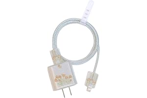 ‎UYRVAPE UYRVAPE Niedliche Blumen Schutzhülle für Ladegerät, Kabel Zubehör Schützen Ladekabel, Flexibler Silikon für iPhone USB Schutzhülle, Kabelschutz Geruchsfrei, Beißfest