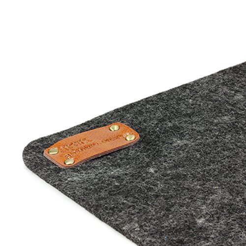 Original Urcover® XXL Designer Gaming Mousepad in liebevoller Handarbeit aus Filz hergestellt 30 x 24 cm dpark Edition Mauspad Grau - 2