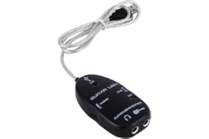 ZJCHAO Kabel Rocksmith, profesjonalny kabel łączący do gitary USB, łatwa instalacja typu plug and play, sprzęt do nagrywania gitary z komputerem i jest odpowiedni do monitorowania