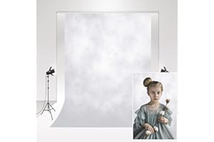 Kate Fotografie Hintergrund weiß 1,5x2,2m Retro-Fotostudio Rauchgrau Porträthintergrund Neugeborenes Porträtschießen Fotografie Hintergrund