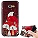 Produktbild Hülle für Samsung Galaxy A5 2017,Handyhülle für Samsung Galaxy A5 2017,Ultra Dünn Handyhülle,Leweiany 3D Kreativ Bunte Malerei Roter Fuchs Painted Matt Prägung Muster Ultra Dünn Soft TPU Silikon Gummi Schutzhülle Kratzfeste und Scratch-Resistant Handytasche Schutz Handy Hülle Case Rückseite Handy Tasche Premium Shell Slim Etui Schale Bumper Case für Samsung Galaxy A5 2017 Anti-Scratch Schutzhülle