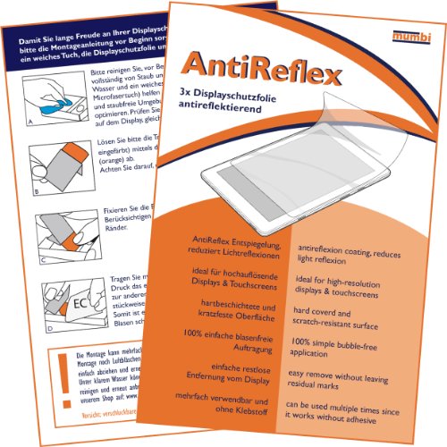 3 x mumbi Displayschutzfolie Samsung Galaxy Tab 3 (8 Zoll) Schutzfolie AntiReflex matt (nur für Tab 3 MIT Telefonfunktion) - 4