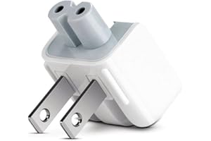 BEYEE Travel Charger Converter, US Tête de Canard connecteur de Rechange pour tablettes iPod, iPhone, iPad, Adaptateur Secteur Macbook (1xUS Plug)