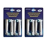 Premium Quality Compatible Replacement Toothbrush Heads For Braun/Oral b by VAK (8Pcs 2 pack)