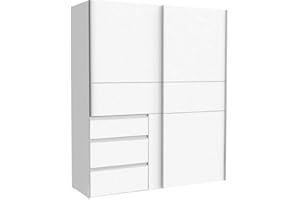 FORTE DEINE TANTE EMMA W2QS823E71-120 Winn - Armario corredera (170 cm), Color Blanco