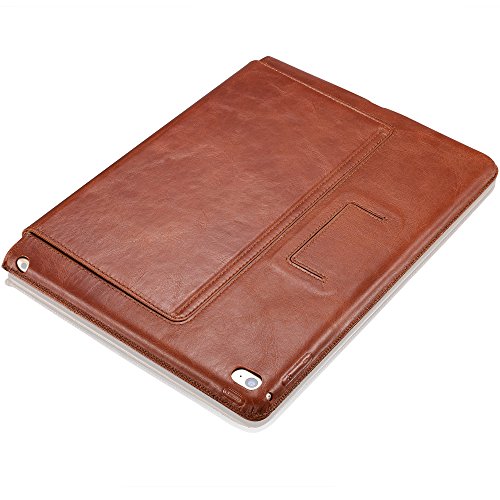 KAVAJ IPad Air 2 Ledertasche Case Hülle „Hamburg“ Für Das Apple IPad Air 2 Cognac Braun Aus Echtem Leder Mit Standfunktion In 5 Winkeln. Dünnes Smart Cover Als Edles Zubehör Für Das Original IPad Air 2 - 2