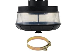 JSCARLIFE Zyklon Filter Offroad Auto, Schnorchel Auto Ansaugrohr Luftfilter, Universal Zyklon Filter für Ansaugschnorchel, Luftvorfilter Traktor, Lufteinlass Filter Sandbecher (5 Zoll /127 mm)