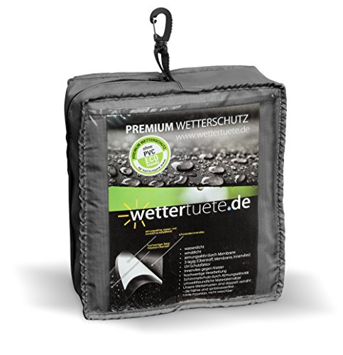 Wettertüte Premium 175 x 280 x 95 (BxLxH) Gartenmöbel Schutzhülle mit UV Schutz