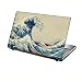 Produktbild TaylorHe Folie Sticker Skin Vinyl Aufkleber mit bunten Mustern für 15 Zoll 15,6 Zoll (38cm x 25,5cm) Laptop Skin große Welle, Meer