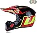 Produktbild JohnnyLuLu Motocross-Integralhelm, Dot-zertifizierter Offroad-Motorrad-Dirtbike-Quad- / ATV- / BMX-Enduro-Sporthelm für Erwachsene,B,XL