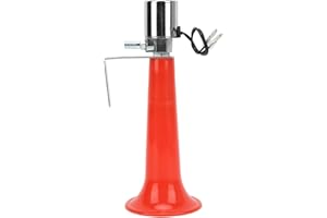 Tbest Universal Turkish Whistle Horn,12v 24v Air Horns for Trucks 180DB Red Horn Purpose 12V/24V Caravan Pressure Cars SUVs Motorcycles turkish whistle horn 12v