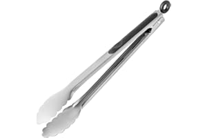 GOODS+GADGETS Dimono® Pinces à griller Premium Pinces de cuisine Pinces universelles en acier inoxydable avec silicone pour griller, cuire, faire cuire au four et servir